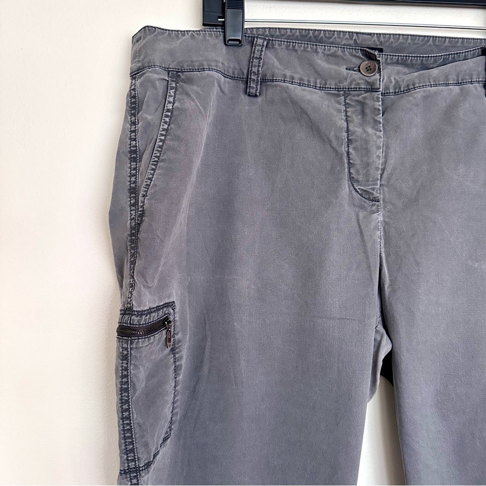 Eileen Fisher Charcoal Gray Utility Cargo Jogger Trousers Size XL - Picture 3 of 8
